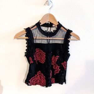 Forever 21 mesh black top